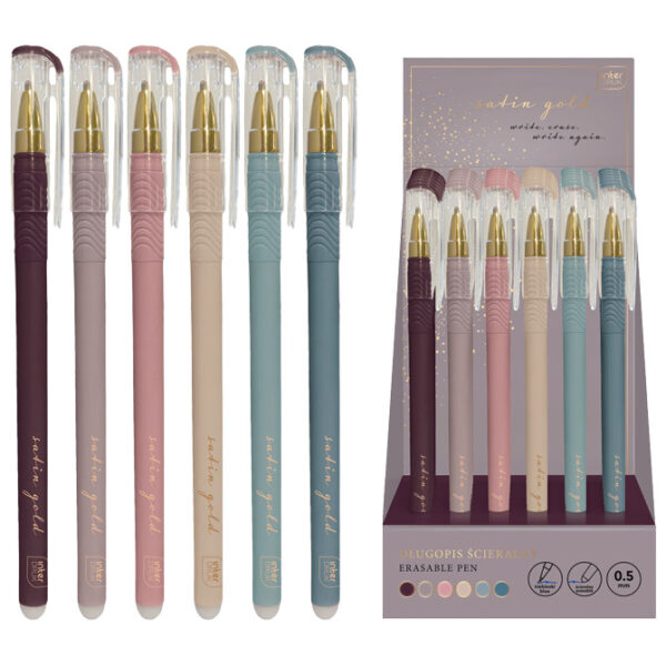 Olovka kemijska grip piši-briši Satin Gold Interdruk sortirano!!