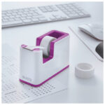 Stalak s trakom ljepljivom Wow Leitz 53641062 bijeli/ljubičasti - Slika 2