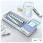 Organizer stolni sa indukcijskim punjačem Wow Leitz 53651001 bijeli - Slika 3