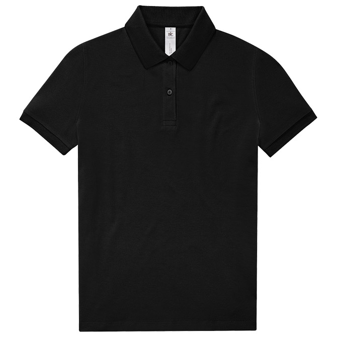 000053088 Majica kratki rukavi B&C MyPolo180 Women 180g crna S - Slika 1