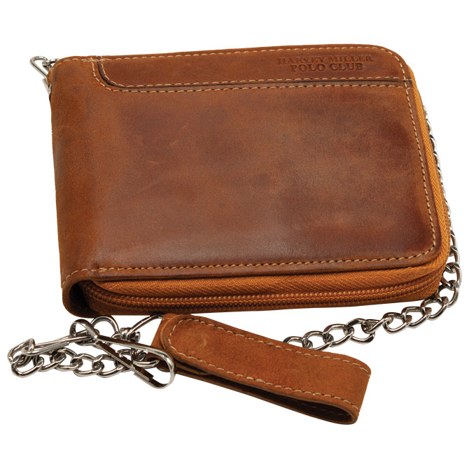 000053344 Novčanik kožni unisex Harvey Miller 1010-534 smeđi!! - Slika 1