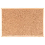 Ploča pluto 120x90 cm obostrana drveni okvir Bi-Office