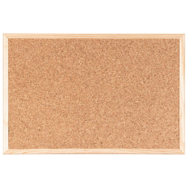 Ploča pluto 120x90 cm obostrana drveni okvir Bi-Office