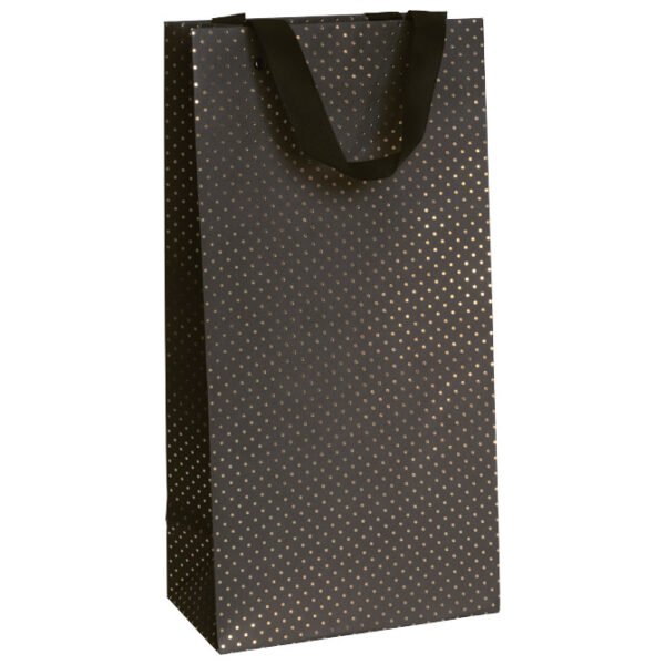 Vrećice ukrasne-2 boce 18x36x10,5 cm Astro Stewo 6651 99 crno zlatna blister