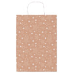 Vrećice ukrasne 16x21x8 cm zvijezdice Rex-Saul Sadoch SDF16-261F smeđa/bijela