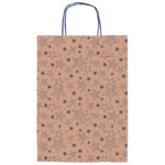 Vrećice ukrasne 36x41x12 cm zvijezdice Rex-Saul Sadoch SDF36-262F smeđa/plava