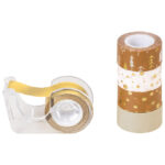 Traka Deco ljepljiva 12 mmx3m novogodišnja s uzorkom pk5 Heyda 20-35845 38 zlatna blister - Slika 2