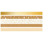 Traka Deco ljepljiva 12 mmx3m novogodišnja s uzorkom pk5 Heyda 20-35845 38 zlatna blister - Slika 3