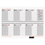 Planer stolni tjedni Natural Brunnen 10-77267 bijeli - Slika 2