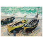 Puzzle 1000 kom tuba ART.2 Claude Monet "Three Fishing Boats" Interdruk - Slika 3