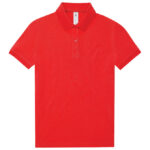 Majica kratki rukavi B&C MyPolo180 Women 180g crvena XS