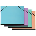 Mapa papirnata premazana-sa gumicom 28x38 cm(B4) Aquarel  Exacompta 25660E sort