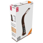 Svjetiljka stolna LED Business umjetna koža Avide smeđa - Slika 2