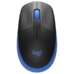 Miš usb 3tipke optički bežični M190 Logitech crni/plavi blister
