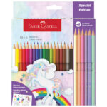 Boje drvene  18boja +6boja drvenih pastel Unicorn Faber Castell 111221 blister