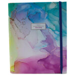 Organizer 18x23 cm 108L spiralni s gumicom Aquarel 2 Marker 1794