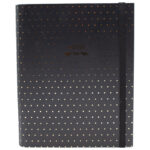 Organizer 18x23 cm 108L spiralni s gumicom Dots 1 Marker crni 1802