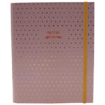 Blok kolegij B5 crte 96L s gumicom Dots 4 Marker svijetlorozi 1784