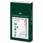 Olovka kemijska gumirana Poly Ball XB Faber Castell 241108 rozo-svijetloplava - Slika 2