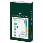 Olovka kemijska gumirana Poly Ball XB Faber Castell 241109 plavo-žuta - Slika 2