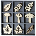 Ukras drveni pk45 Lišće i gljive Knorr Prandell 21-18521020 sort motivi-natur