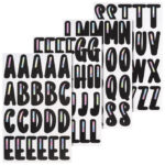 Naljepnice ukrasne Slova pk4 Heyda 20-37808 24 crne blister - Slika 2