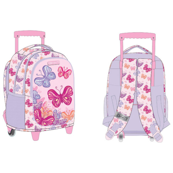 Ruksak školski s kotačićima Butterfly 24.Connect basic