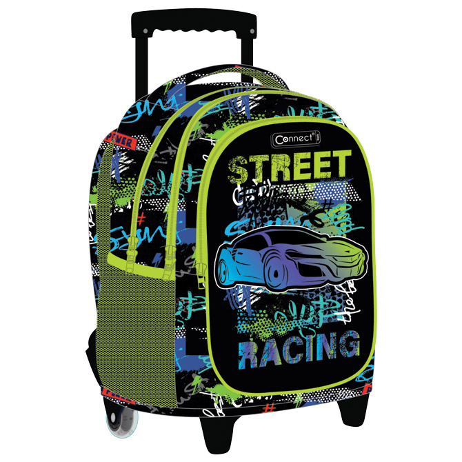 000055287 Ruksak školski s kotačićima Street Racing 24.Connect basic - Slika 1