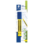 Flomaster fineliner 0,6 mm pk2 Noris Staedtler 307-3 BK2 plavi blister!!