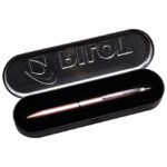 Olovka kemijska Acro 1000 Pilot BAC-1SM-COF-CG koraljno zlatna + metalna kutija - Slika 2