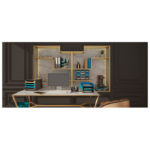 Organizer stolni sa 6 pretinaca pvc Neo-Deco Exacompta 394505D crna/svijetloplava - Slika 3