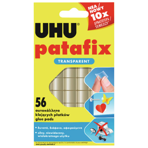 Ljepilo-jastučići  56x Patafix UHU prozirni blister