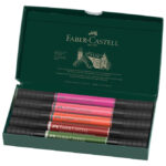 Marker obostrani Pitt artist 5boja Flowers india ink Faber Castell 162007 sortirano - Slika 2