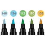 Marker obostrani Pitt artist 5boja Animals india ink Faber Castell 162008 sortirano - Slika 3