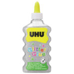 Ljepilo glitter glue 177ml UHU srebrno