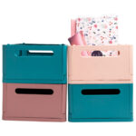 Kutija složiva pp 375x275x163  Skandi Exacompta 27231D boja kože - Slika 6