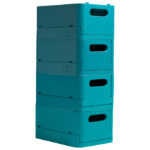 Kutija složiva pp 375x275x163 Skandi  Exacompta 27234D tirkiz - Slika 8