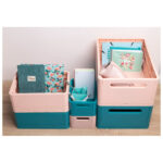 Kutija složiva pp 375x275x163 Skandi  Exacompta 27234D tirkiz - Slika 10