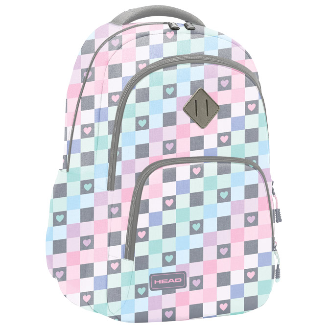 000055675 Ruksak školski-notebook anatomski Checkered Hearts Head 502024107 - Slika 1