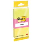 Blok samoljepljiv 38x51 mm 3x100L 3M.6812 neon sort blister