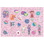 Blok risaći 40lis.+ šablona i naljepnice Girl Must Diakakis 000585957!! - Slika 3