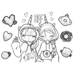 Blok risaći 40lis.+ šablona i naljepnice Girl Must Diakakis 000585957!! - Slika 4