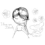 Blok risaći 40lis.+ šablona i naljepnice Girl Must Diakakis 000647034!! - Slika 4