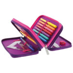 Pernica puna 3zipa Dip Dye Herlitz 50046331 rozo ljubičasta!! - Slika 3