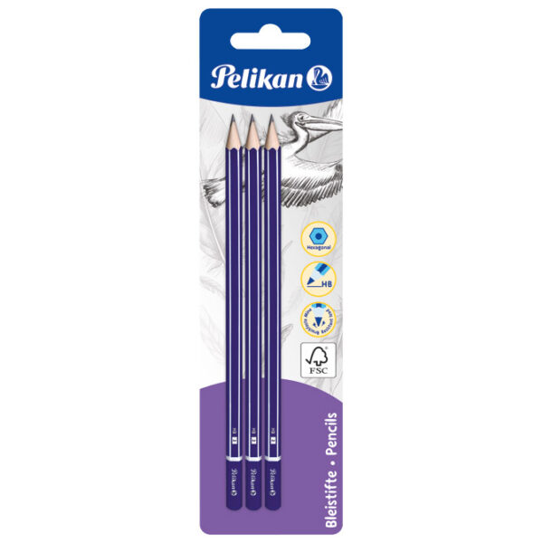 Olovka grafitna HB Standard pk3 Pelikan 978841 (100435905) blister