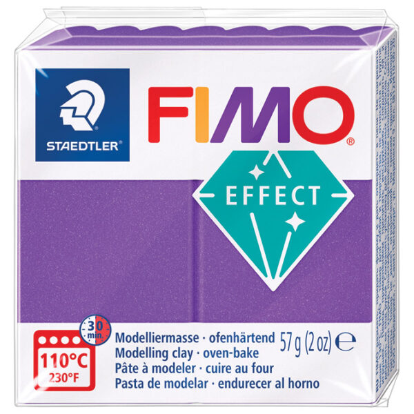 Masa za modeliranje   57g Fimo Effect Metallic Staedtler 8010-61 metalik ljubičasta