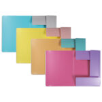 Fascikl klapa s gumicom pp A4 pk4 Fellowes 100041254 sortirano - Slika 2