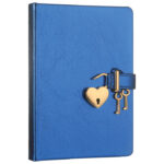 Dnevnik s ključem čisti 160L Hush-Hush Marker metalik plavi 4402!!