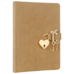 Dnevnik s ključem crte 160L Hush-Hush Marker bež 1335