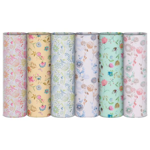 Papir ukrasni rola 70x200 cm Ecocarta Fiori di campo Rex-Saul Sadoch EC3J1F02